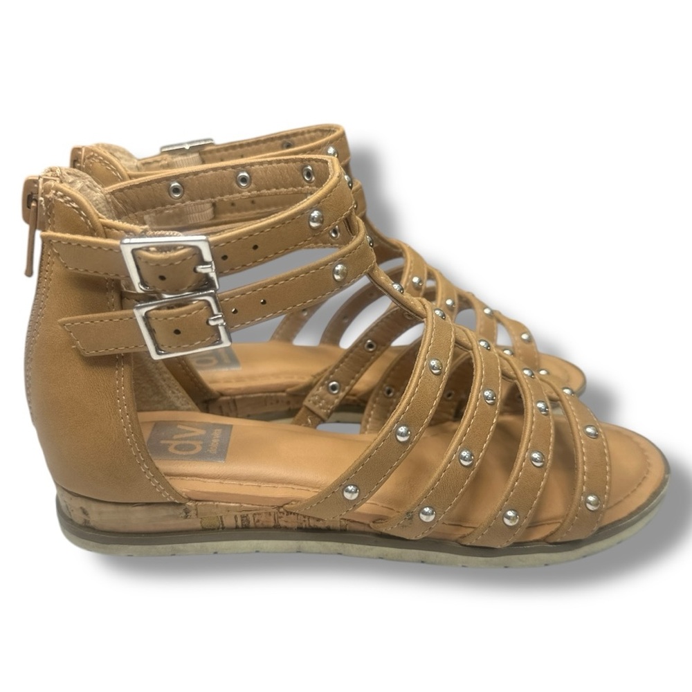 DV Dolce Vita - Girls' Durzy Studded Gladiator Sandals - Size 1 - Picture 6 of 8